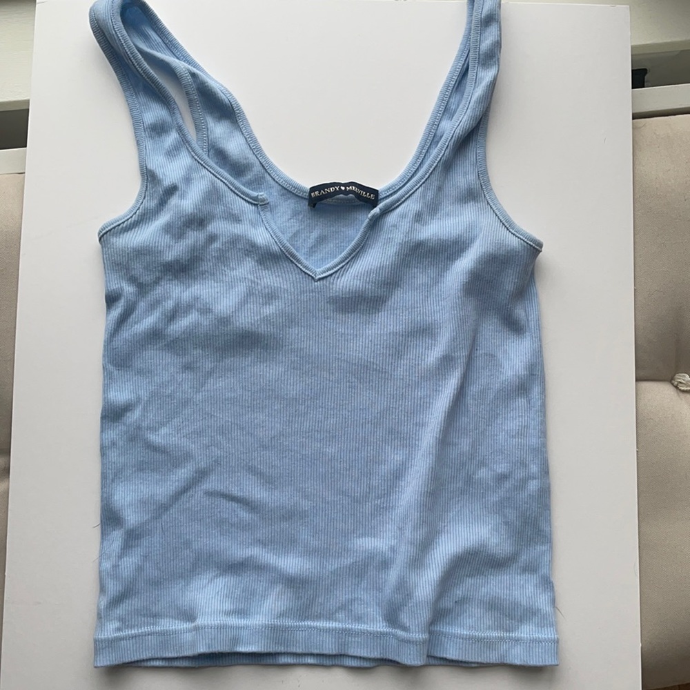 Brandy baby blue suit front tank top